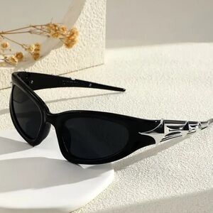 Black and Silver Sunglasses
